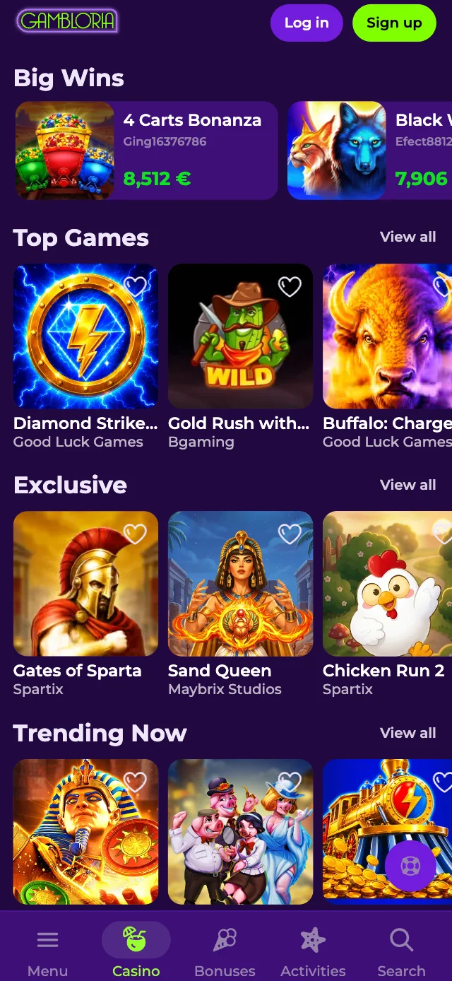 Scarica l'app Gambloria Casinò